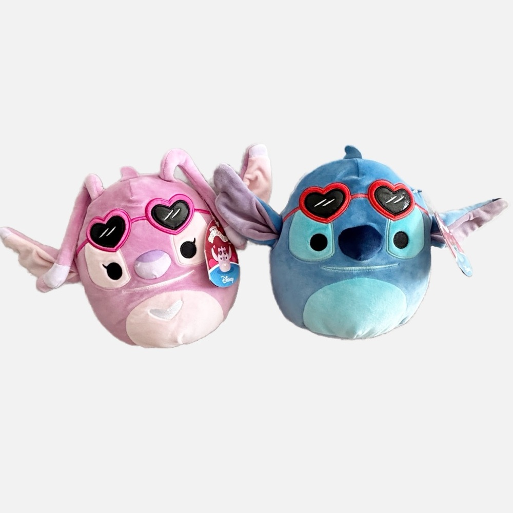 Squishmallows Stitch and Angel 8” plush stuffed animals lilo and stitch Disney